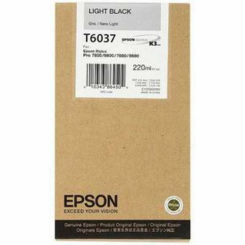 Αυθεντικό Φυσίγγιο μελάνης Epson C13T603700 Μαύρο