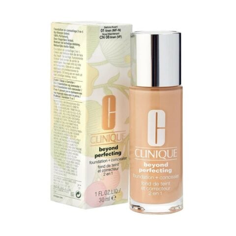 Make up Clinique Beyond Perfecting Foundation + Nº 01 Linen 30 ml