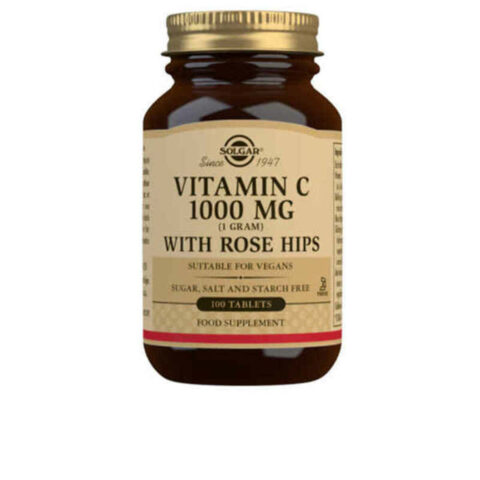 Καρποί Αγριοτριανταφυλλιάς + Βιταμίνη C με Ροδαλά Ισχία Solgar Rose Hips C (100 uds)