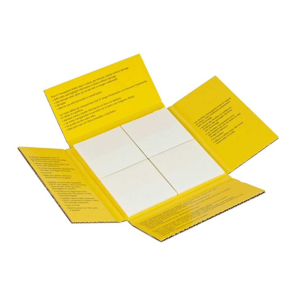 Συγκολλητικές Σημειώσεις Post-it 600-TRSPT-SIOC Διαφανές 12 Τεμάχια 73 x 73 mm