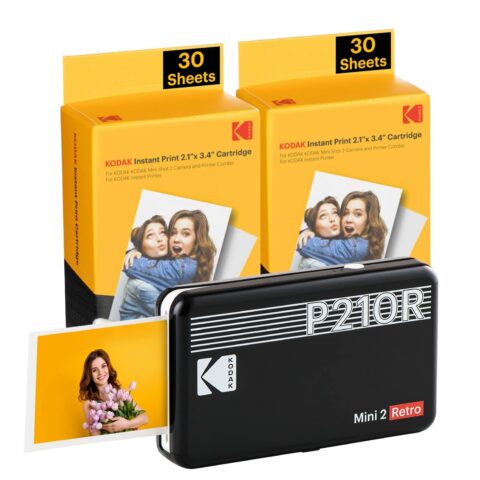 Εκτυπωτής φωτογραφιών Kodak MINI 2 RETRO P210RB60 Μαύρο