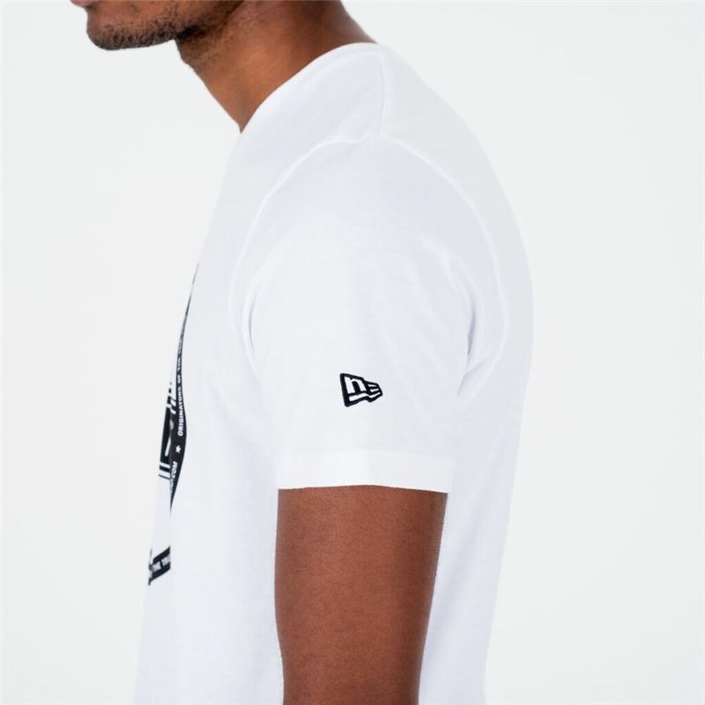 Ανδρική Μπλούζα με Κοντό Μανίκι New Era  Essential Visor Sticker Λευκό