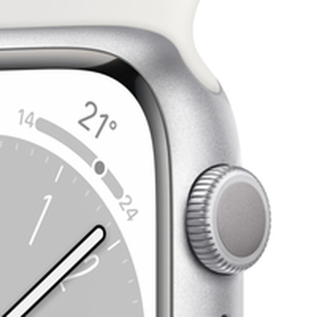 Smartwatch Apple Watch Series 8 45 mm Ασημί Λευκό