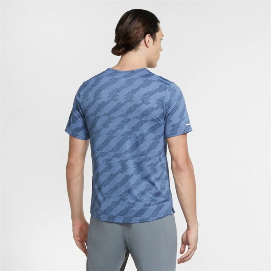 Ανδρική Μπλούζα με Κοντό Μανίκι Nike Dri-Fit Miler Future Fast Μπλε