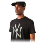Ανδρική Μπλούζα με Κοντό Μανίκι New Era NY Yankees MLB Μέγεθος XL Μαύρο