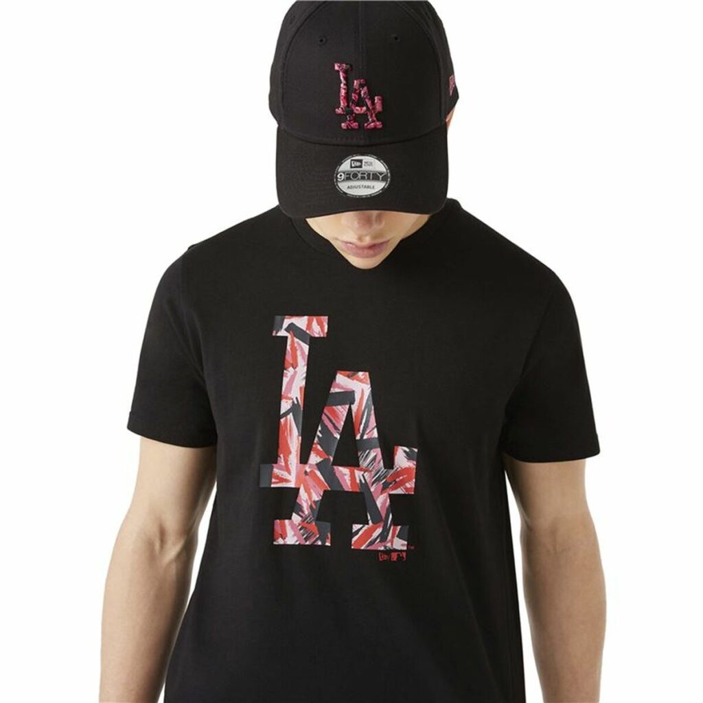 Ανδρική Μπλούζα με Κοντό Μανίκι New Era LA Dodgers MLB Μαύρο