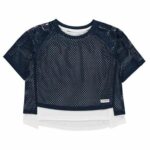 Παιδικό Μπλούζα με Κοντό Μανίκι Converse Double Layer  Μαύρο