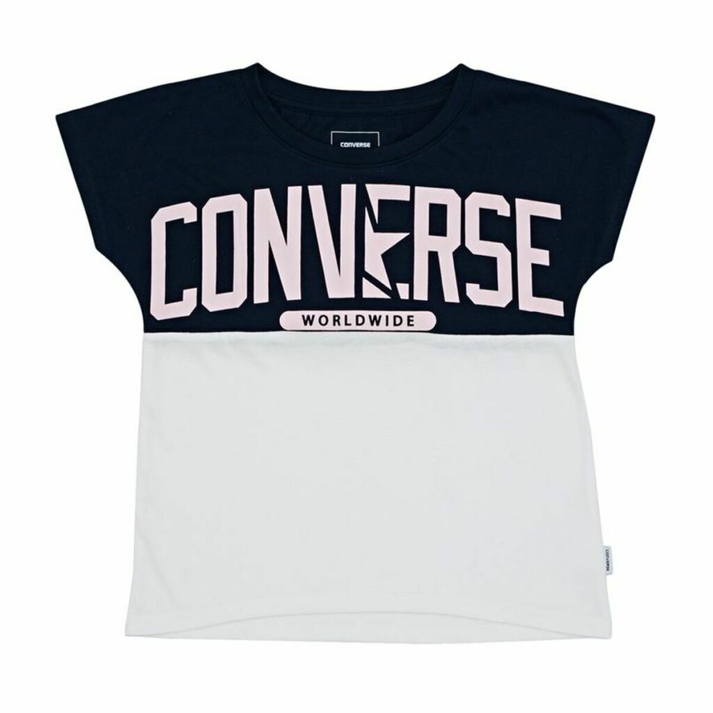 Παιδικό Μπλούζα με Κοντό Μανίκι Converse Worldwide Σκούρο μπλε