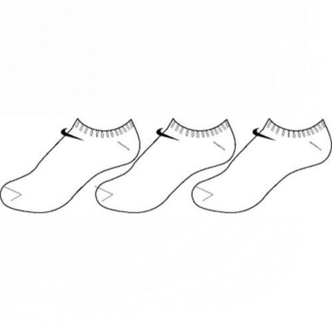 Αθλητικές Κάλτσες Αστραγάλου Nike SX2554 101 Λευκό/Μαύρο