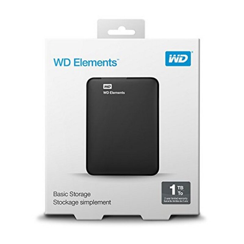 Εξωτερικός Σκληρός Δίσκος Western Digital WD Elements Portable WDBUZG0010BBK-WESN 1 TB 2