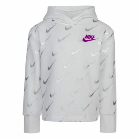 Παιδικό Μπλουζάκι Nike Printed Fleeced Λευκό