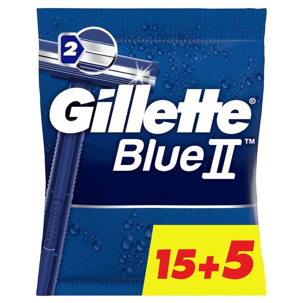 Ξυράφια Μίας Χρήσης Gillette Blue II 20 Μονάδες