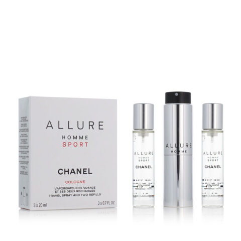 Σετ Ανδρικό Άρωμα Chanel 3 Τεμάχια Allure Homme Sport Cologne