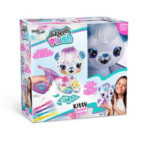 Χειροτεχνικό Παιχνίδι Canal Toys Airbrush Plush Kitty Προσαρμοσμένη
