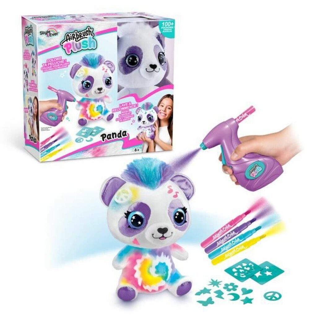 Χειροτεχνικό Παιχνίδι Canal Toys Airbrush Plush Panda Προσαρμοσμένη
