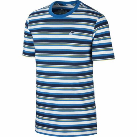 Ανδρική Μπλούζα με Κοντό Μανίκι Nike Stripe Tee Μπλε