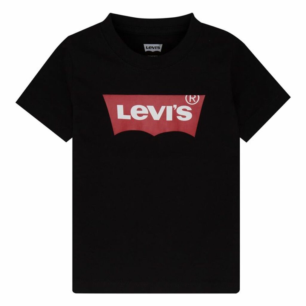Παιδικό Μπλούζα με Κοντό Μανίκι Levi's Batwing Boy Dark Μαύρο