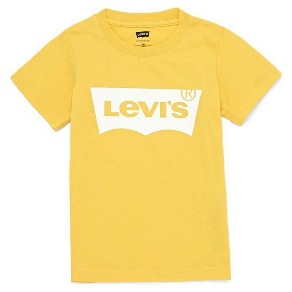Παιδικό Μπλούζα με Κοντό Μανίκι Levi's Batwing Κίτρινο