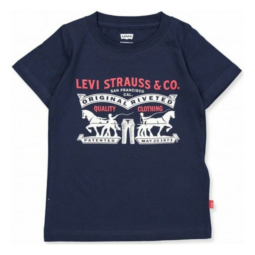 Παιδικό Μπλούζα με Κοντό Μανίκι Levi's 9EA074-U09 Ναυτικό Μπλε (16 Ετών)