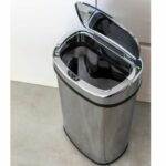 Σκουπίδια μπορεί να Kitchen Move Majestic Αυτόματο Μαύρο Ανοξείδωτο ατσάλι ABS 68 L