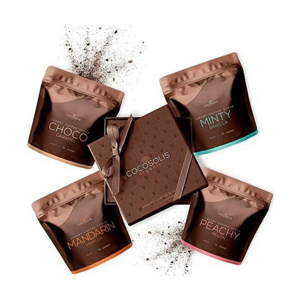 Απολεπιστικό Καθαριστικό Luxury Coffee Scrub Box Cocosolis (4 x 70 ml)