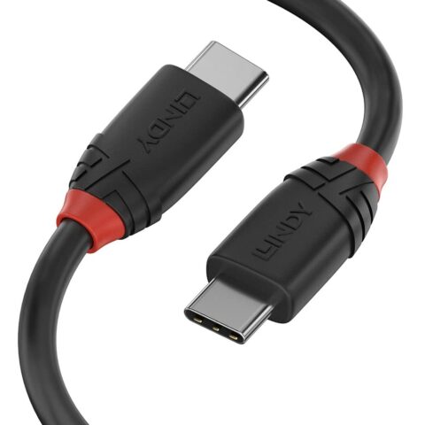Καλώδιο USB-C LINDY 36906 Μαύρο 1 m
