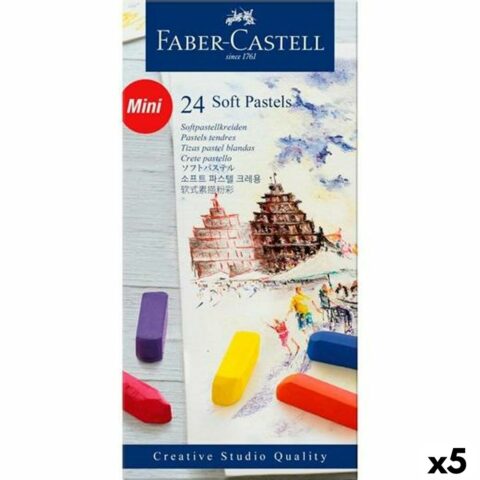 Set of soft pastel chalks Faber-Castell Πολύχρωμο 5 Μονάδες