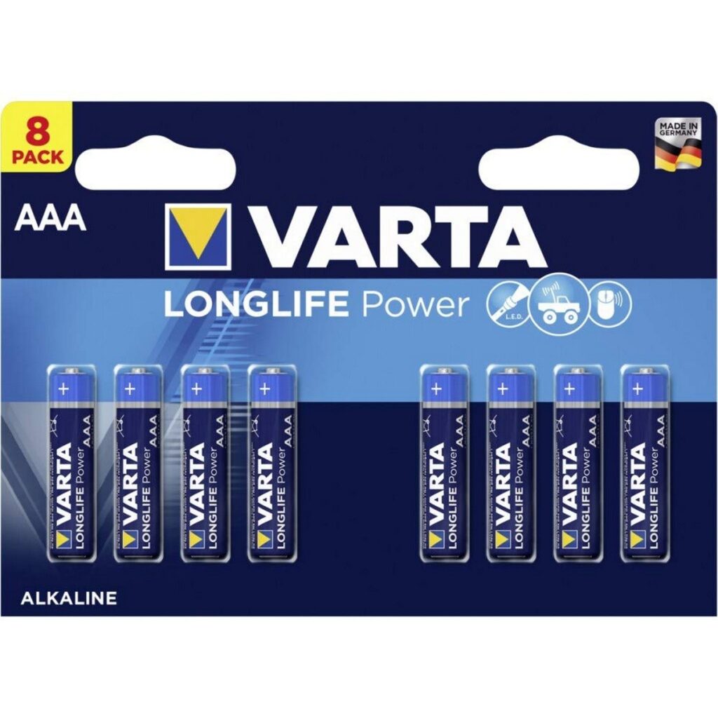Μπαταρίες Varta Long Life Power AAA LR3 (8 Τεμάχια)