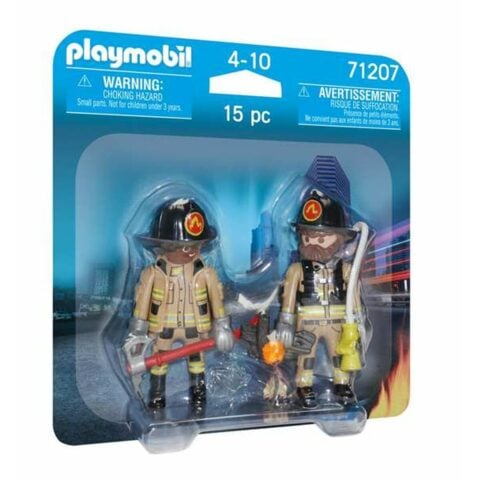 Αρθρωτές Φιγούρες Playmobil 71207 Πυροσβέστης 15 Τεμάχια Duo