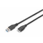 Καλώδιο USB σε micro USB Digitus AK-300116-018-S Μαύρο 1
