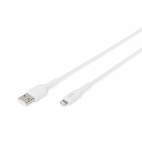 Καλώδιο USB σε Lightning Digitus DB-600106-010-W Λευκό 1 m