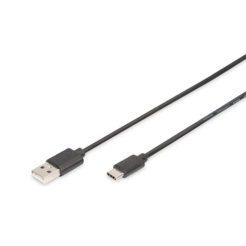 Καλώδιο USB A σε USB C Digitus AK-300154-018-S Μαύρο 1