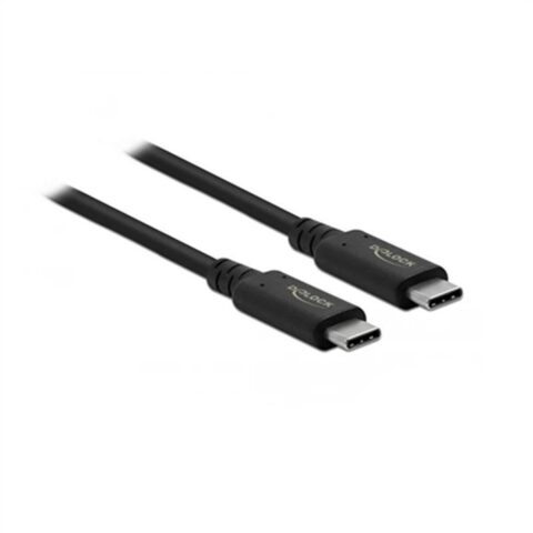 Καλώδιο USB C DELOCK 86979 Μαύρο 80 cm