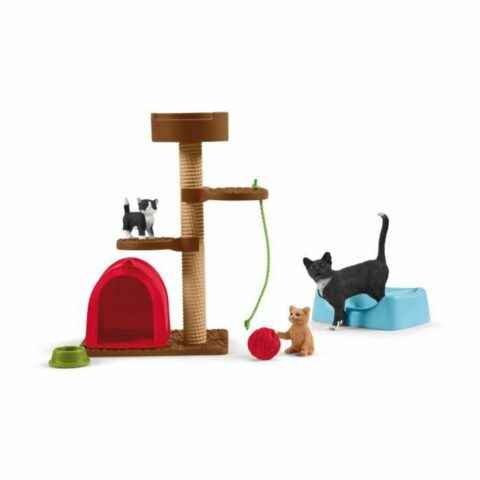 Playset Schleich Playtime for cute cats Γάτες Πλαστική ύλη