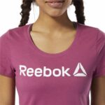 Γυναικεία Μπλούζα με Κοντό Μανίκι Reebok Linear Hot Pink