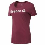 Γυναικεία Μπλούζα με Κοντό Μανίκι READ SCOOP Reebok DH3734 Βουργουνδίας (XL)