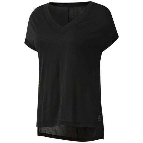 Γυναικεία Μπλούζα με Κοντό Μανίκι Reebok Wor Supremium Detail Μαύρο