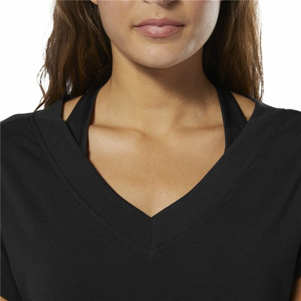 Γυναικεία Μπλούζα με Κοντό Μανίκι Reebok Wor Supremium Detail Μαύρο