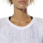 Αμάνικο Γυναικείο Mπλουζάκι Reebok Burnout Λευκό