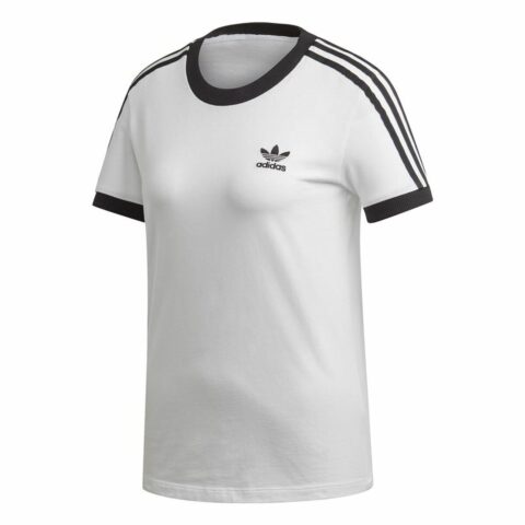 Γυναικεία Μπλούζα με Κοντό Μανίκι Adidas 3 stripes Λευκό (36)