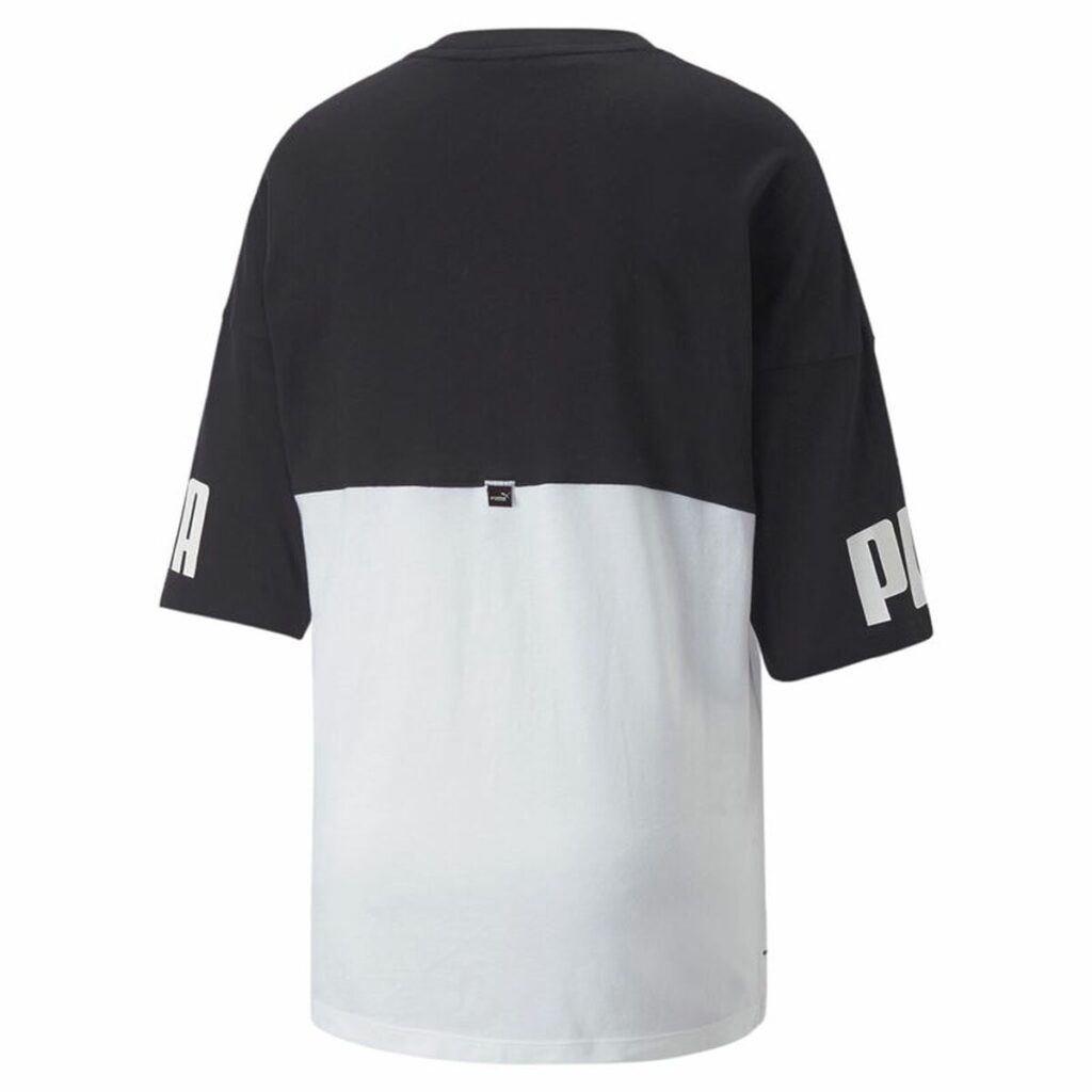 Μπλουζάκι Puma Power Colorblock Μαύρο Λευκό Πολύχρωμο