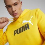 Ανδρικό Φούτερ με Κουκούλα Puma Essentials + Two Tone Big Logo Κίτρινο
