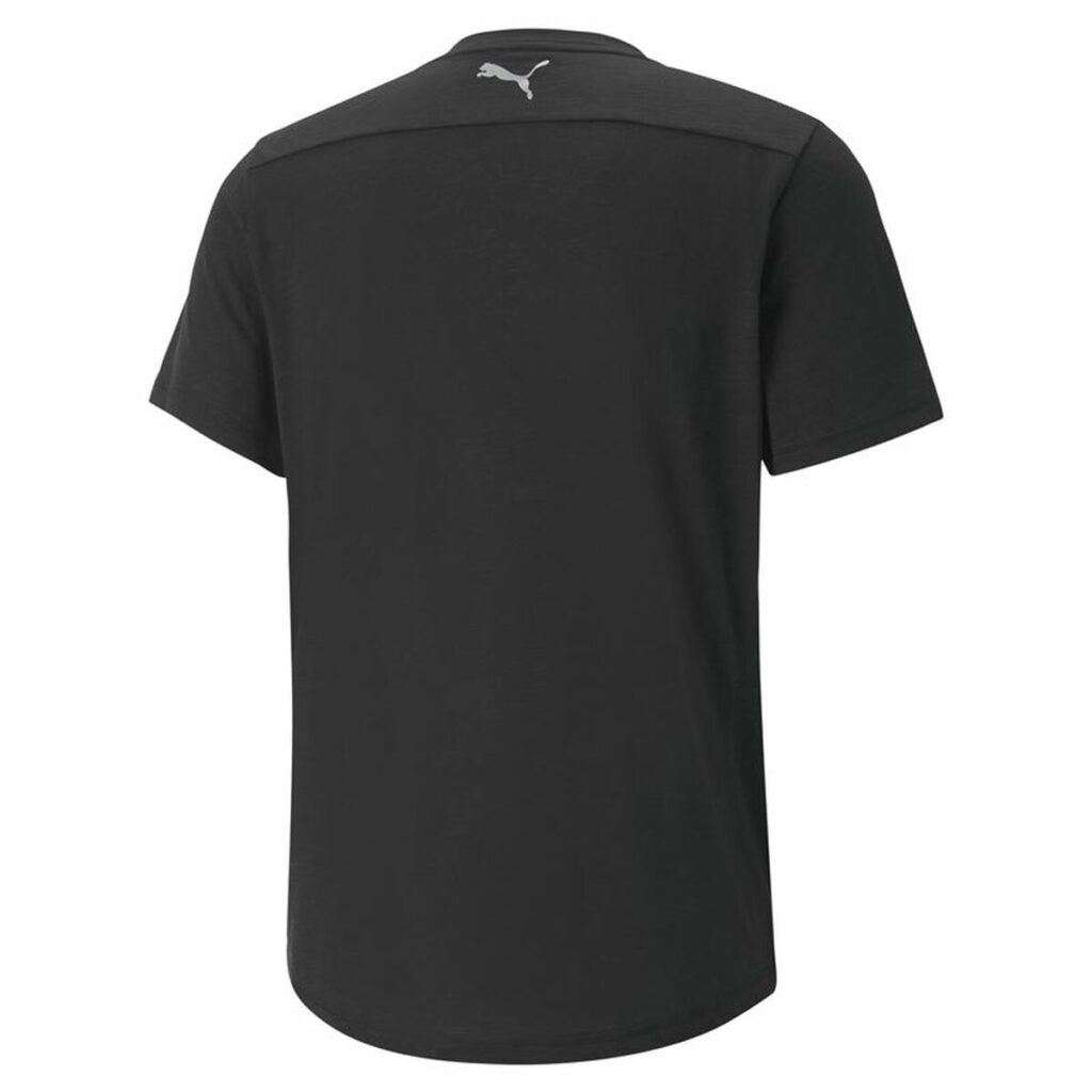 Ανδρική Μπλούζα με Κοντό Μανίκι Puma Performance Logo Μαύρο Άντρες