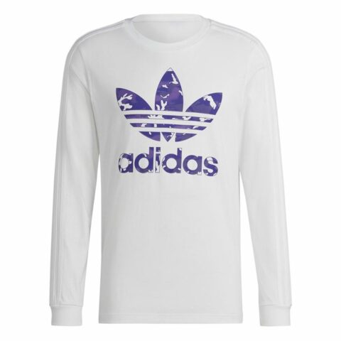 Ανδρική Μπλούζα με Μακρύ Μανίκι Adidas Originals Camo STR Λευκό