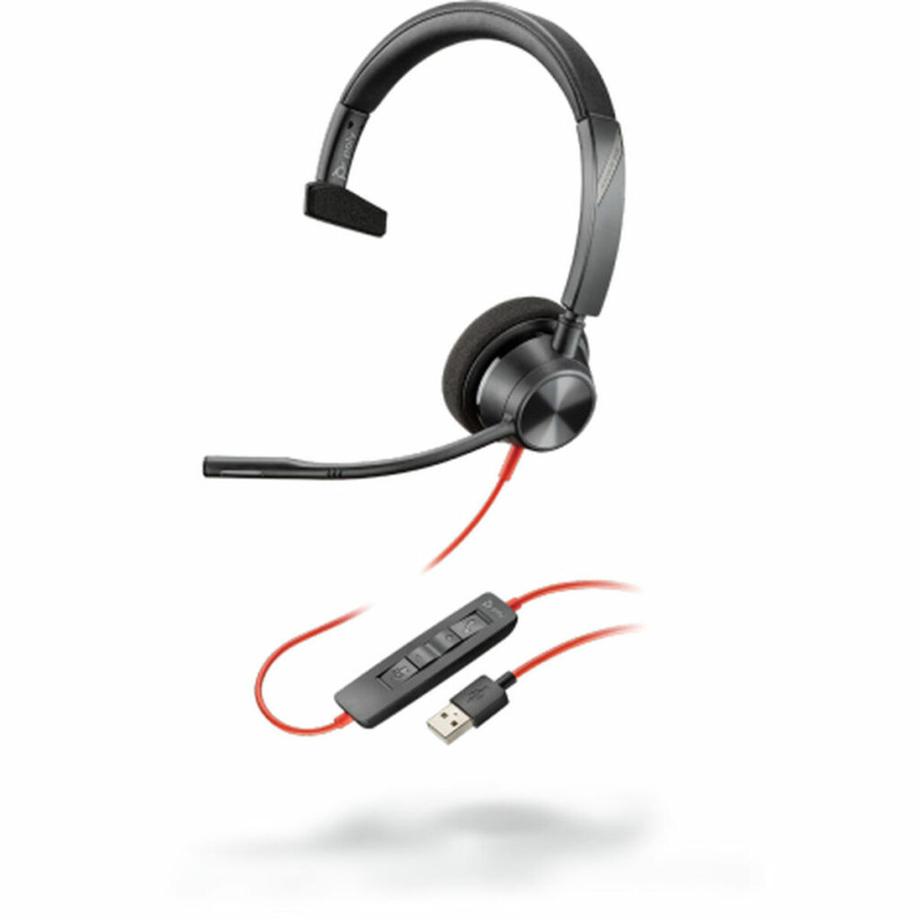 Ακουστικά με Μικρόφωνο Poly 214017-01 Κόκκινο Μαύρο