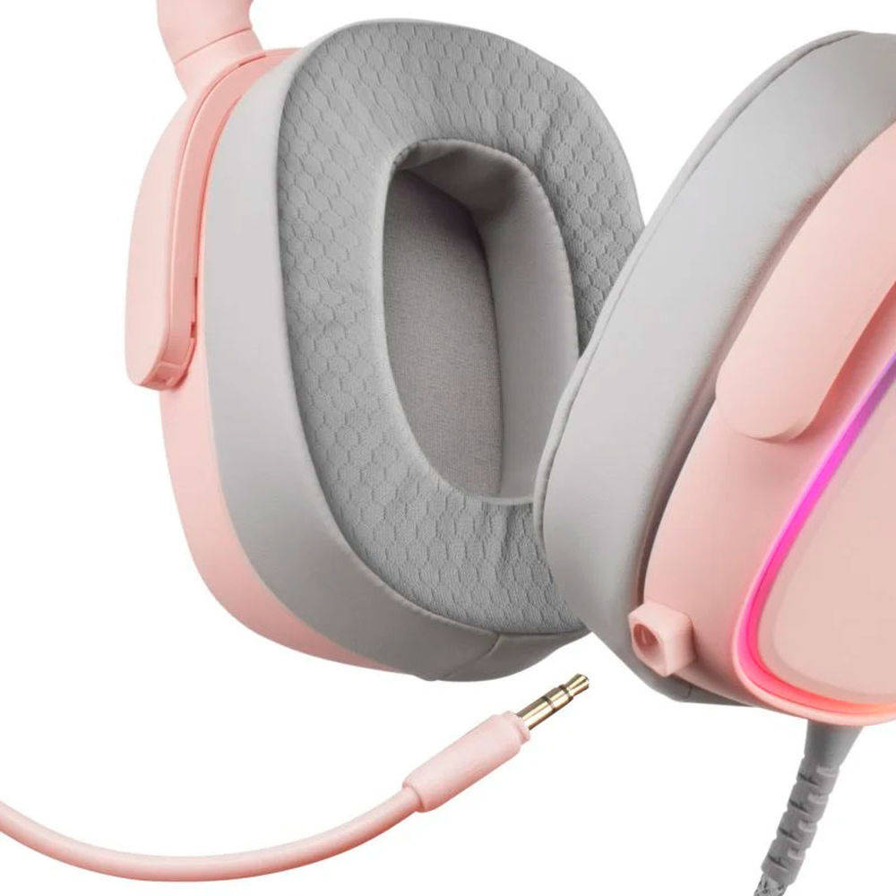 Ακουστικά με Μικρόφωνο για Gaming Mars Gaming Ροζ