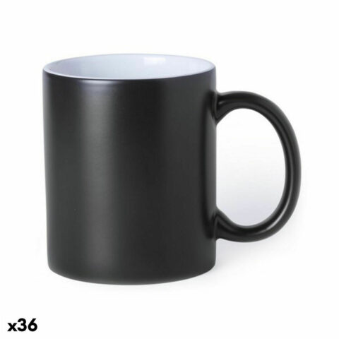 Κεραμικη Κουπα 145837 Δίχρωμα Μαύρο (350 ml) (36 Μονάδες)
