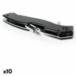 Αναδιπλούμενο Μαχαίρι με Φακό LED 147340 Μαύρο (x10)