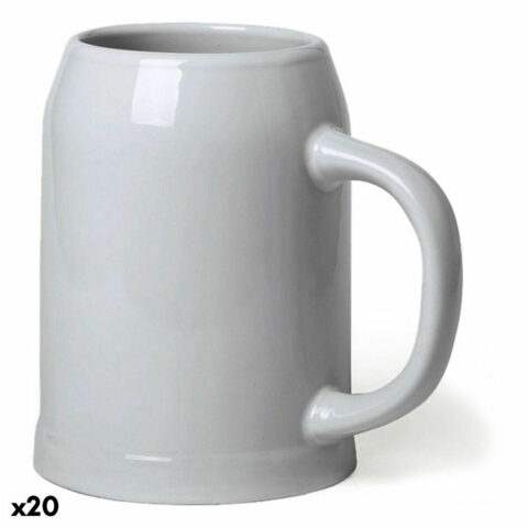 Κεραμικό Μπρίκι 146313 Λευκό (700 ml) (20 Μονάδες)