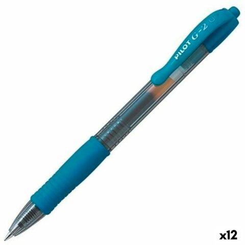 Στυλό με τζελ Pilot G-2 Μπλε Τυρκουάζ 0